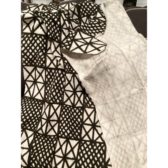 Mud Cloth Textile Authentic Naturally Hand Crafted From Mali 53X76 Inch Vintage - Picture 2 of 2